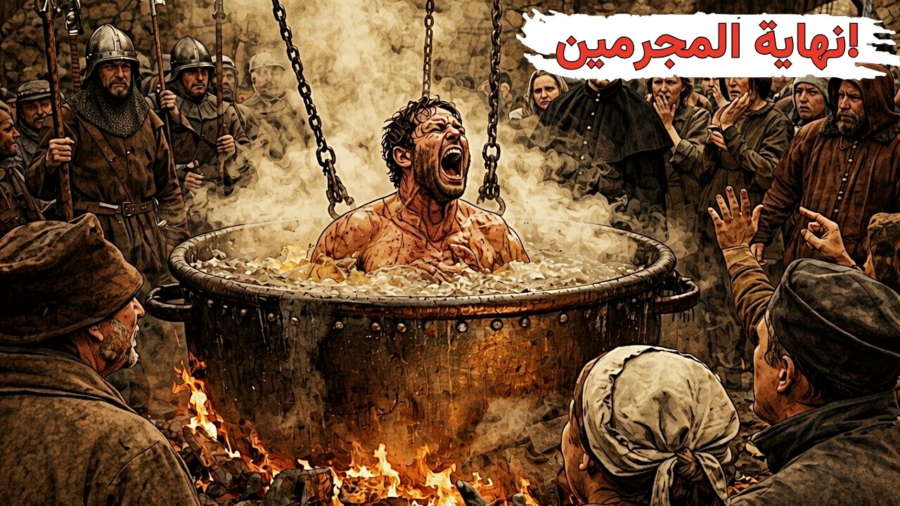 العقاب المروع للمجرمين السامين — الموت بالغليان في الماء