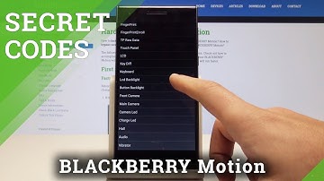 Codes BLACKBERRY Motion - Secret Menu / Hidden Mode / Tricks