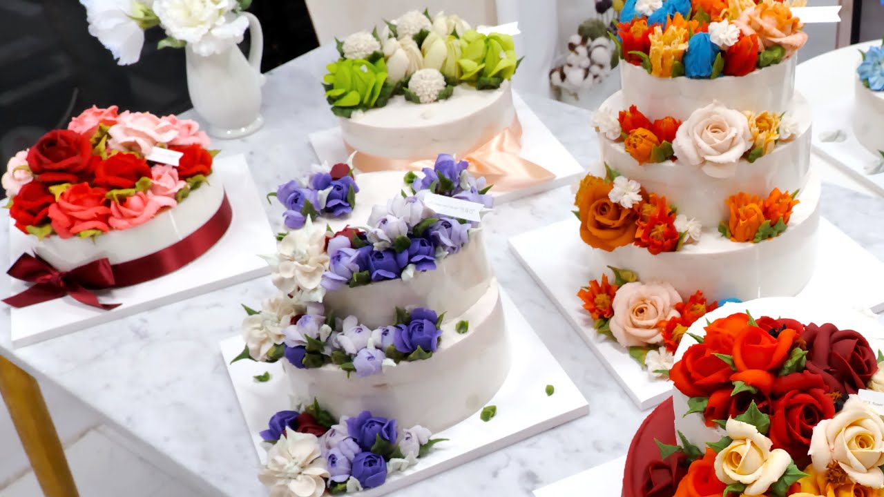 Как делается цветочный рисовый пирог из бобовой пасты | Корейский десерт