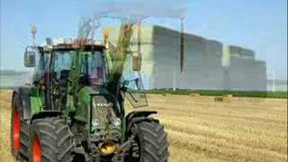 Stro halen in de polder