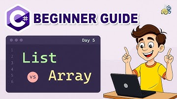 Day 5 | C# Arrays vs Lists Explained in 3 Minutes | Simple Beginner Tutorial (2025) | Learn C# Fast