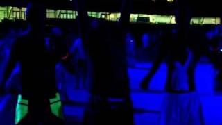 3 black Morphsuit guys @ Armin only melb NYE 2010 - 2011