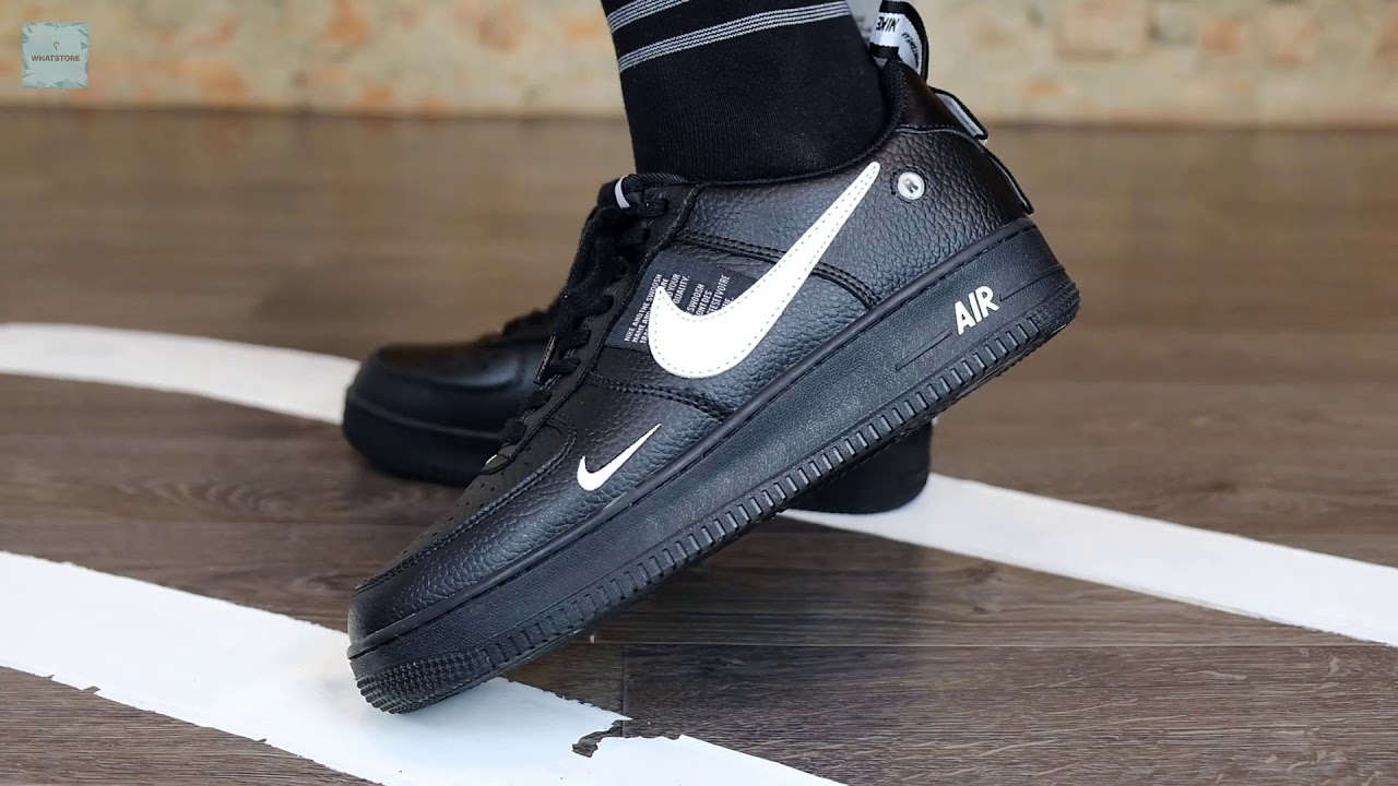 air force 1 utility black low