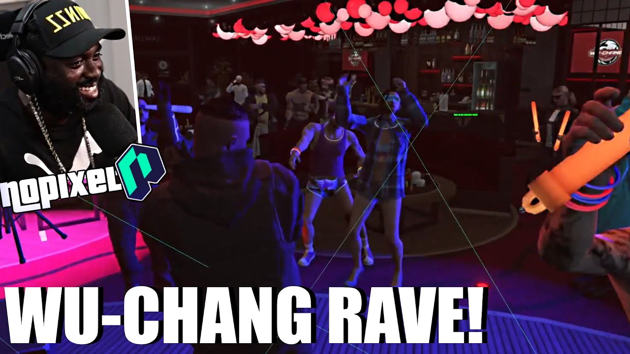 P Money Performs at WU-CHANG RAVE || GTA 5 RP NoPixel