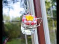 How to make a small hummingbird feeder: Howes Simple Designs