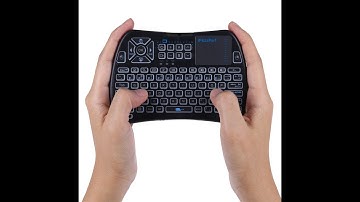2018 best mini keyboard for android tv box, add IR learning remote for TV