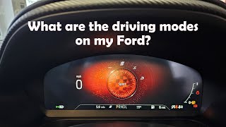 What are the different driving modes on my Ford? Profile