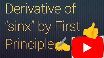 Derivative of sinx by First Principle DCE(First semester)Engineering Mathematics..