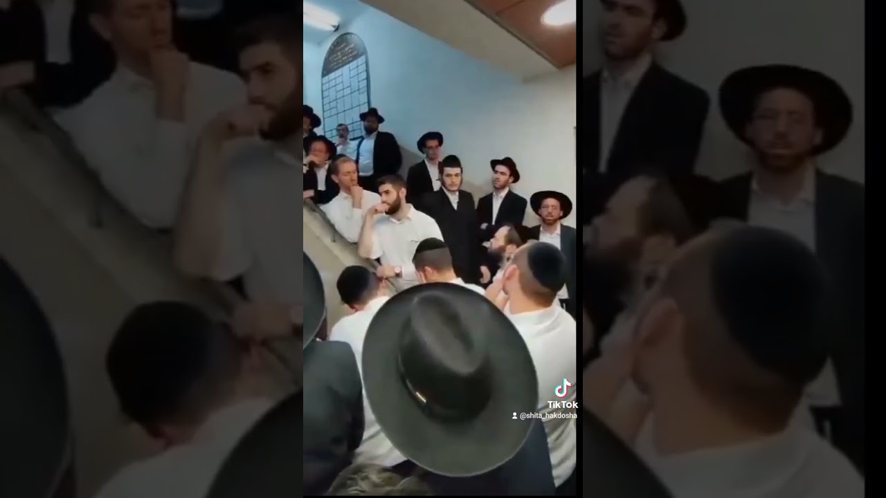 Rav Moshe Hillel Hirsch speaking at the Mir Yeshiva in Yerushalayim