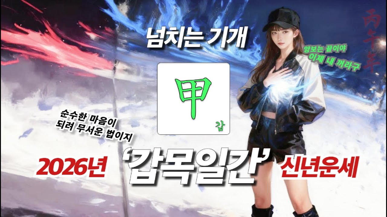 2026년 병오년 일주별-월별 신년운세 │ 갑목일간 
