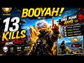 🔥 I Won the Match With 13 Kills 😱 | Free Fire Booyah Gameplay