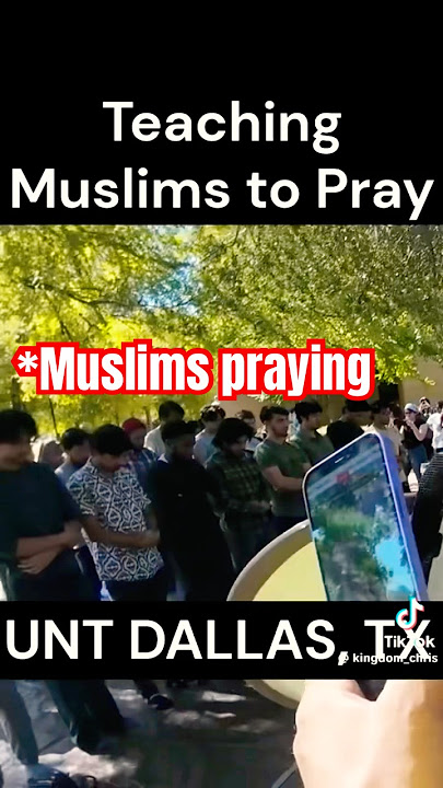 Christian preacher disrupting Muslims praying #dawah #islam
