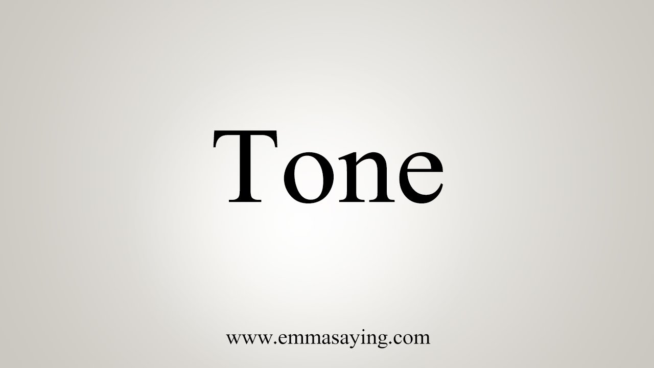 How to tone