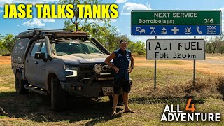 Jase From All 4 Adventure Talks Tanks Steel Vs Poly?? And Which Tank Does He Run In Each Vehicles??