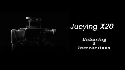 Jueying X20 quadruped robot unboxing and instructions
