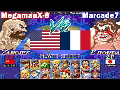 Super Street Fighter II X: Grand Master Challenge - MegamanX-8 vs Marcade7