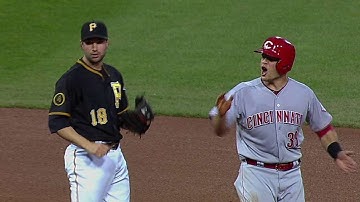 CIN@PIT: Martin throws out Mesoraco trying to steal