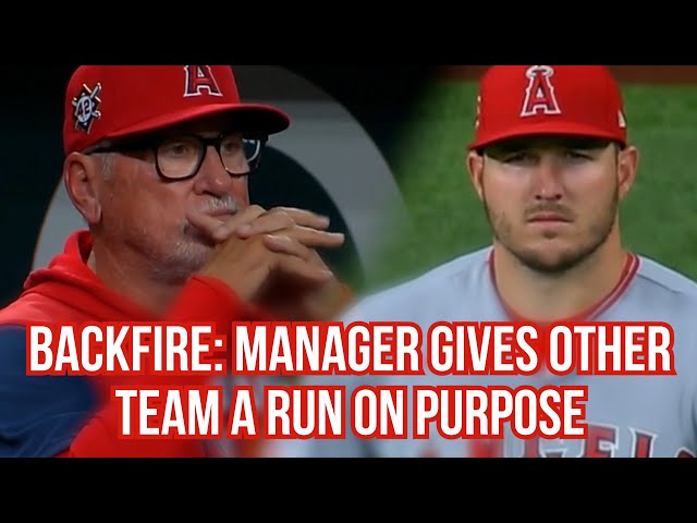 Manager intentionally walks hitter with bases loaded, a breakdown