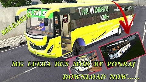 BRAND NEW MG LEERA BUS MOD  BUSSID🎉👇👇👇👇👇👇👇👇👇👇👇👇👇👇👇👇