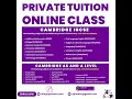 Private Tuition for Cambridge IGCSE and A Level for May June 2025 #ajirotech #tutor #alevel #igcse
