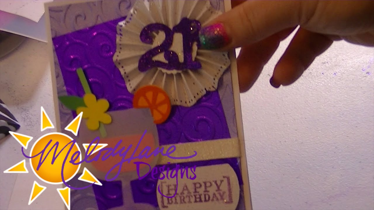 21st Birthday Card Part 2 paper mache