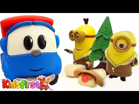 Leo The Truck & Minions. Kids Video With Toys. Snow Tyres For Leo Truck. Toy Car Videos #KidsFirstTV