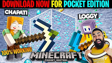 Chunk Miner Pickaxe Mod In Minecraft Pe | Chunk Pickaxe Mod For Minecraft Pe | In Hindi