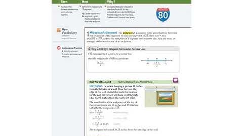 1.3 Locating Points and Midpoints