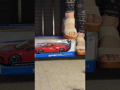 Corvette crush by Freya FULL VIDEO coming soon to premium #asmrcrush #modelcarcrush