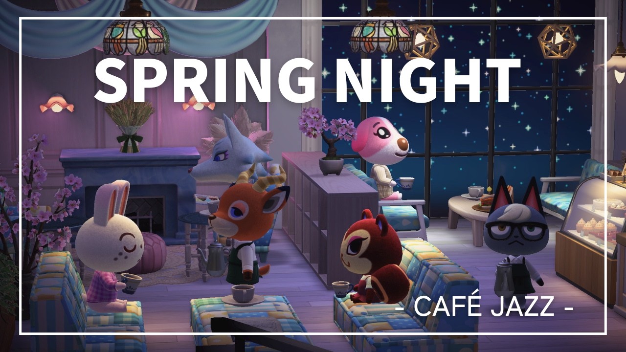 [Spring Night Café Jazz] Late Night Calm Piano for Sleep (3 Hours)