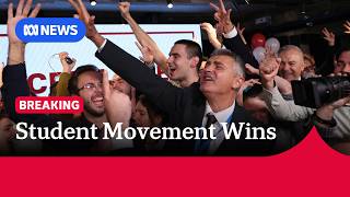 Student protest party wins Serbian election as Vucic concedes | ABC NEWS