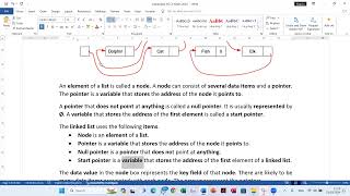 Cambridge AS Computer Science in English Chapter 10 Data Types and Structures Part 11 Linked List