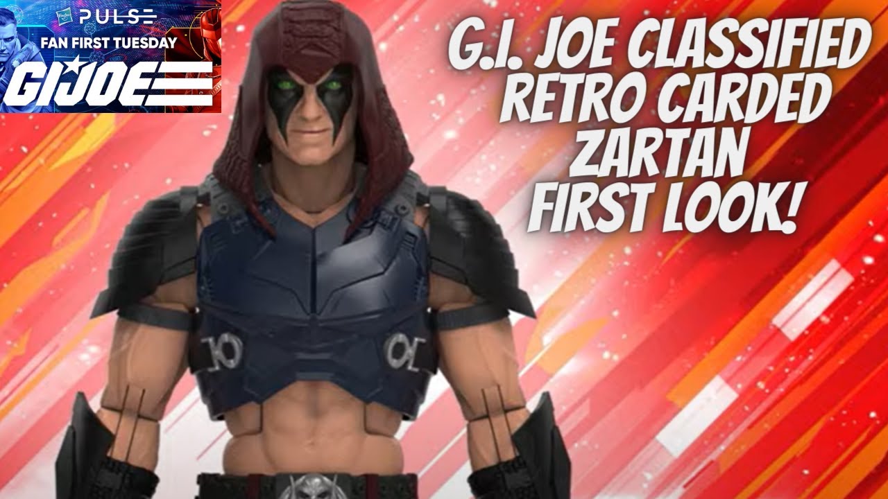G.I. Joe Classified Zartan Retro Carded Figure First Look! Hasbro Pulse Fan  First Tuesday - YouTube