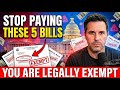 Nobody Tells Seniors They're EXEMPT From These 5 Bills