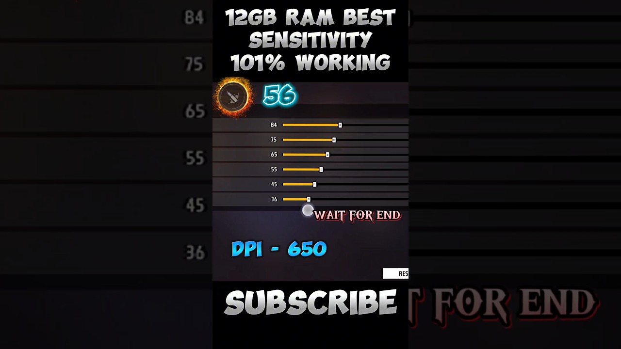 12gb ram best sensitivity 2024 | free fire headshot setting | 101% working 😱✅