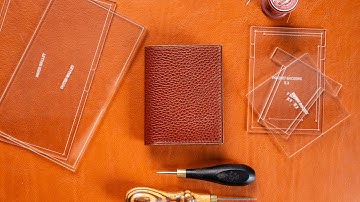 Make your own VERTICAL BIFOLD WALLET // leathercraft make along tutorial // PDF pattern pack