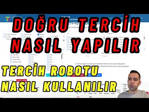 2023 YKS Tercih Doğru tercih nasıl yapılır? Tercih Robotu Nasıl Kullanılır?