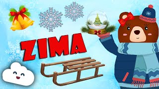 ❄️ Učimo: Zima | 4 godišnja doba | Mama Medo nas uči 🐻