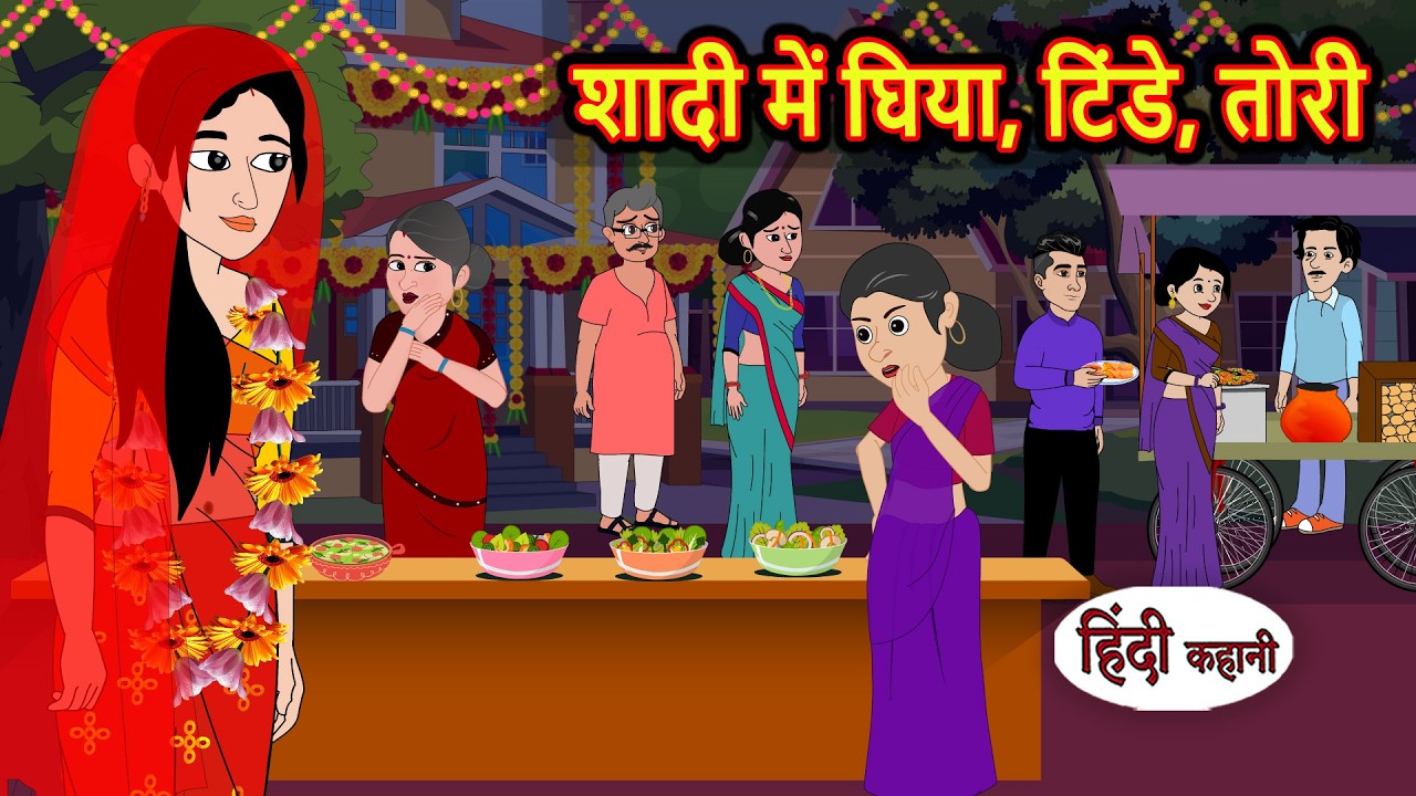 शादी में घिया, टिंडे, तोरी | Bedtime Story | Stories in Hindi | Fairy Tales | Moral Stories | Funny