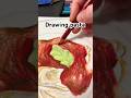 Turning pasta into a drawing | colored pencil art #pasta #drawing #artshorts #coloredpencils #art