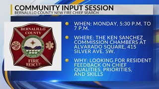 Bernalillo County seeks public input on search for next fire chief