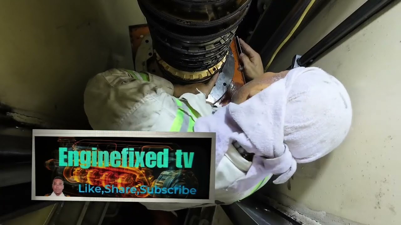 Part 4, how to overhaul stuffing box o renew the scrapper ring inside the crankcase of Main Engine