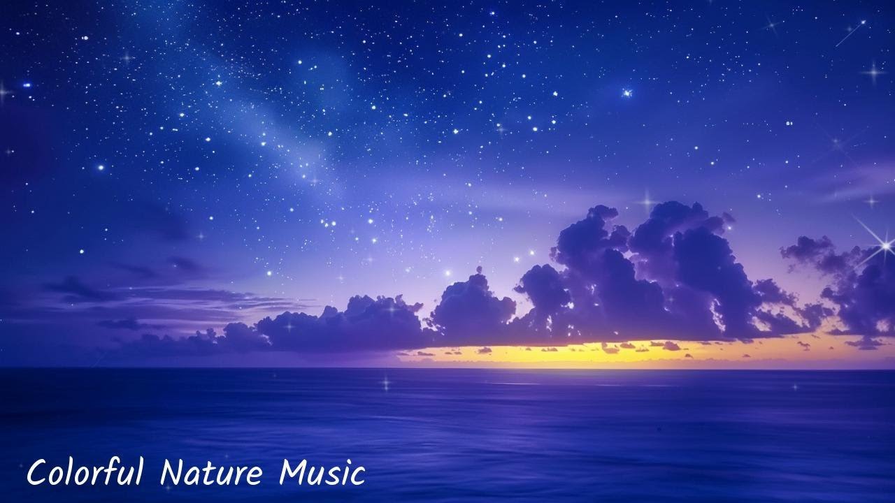 Relaxing Ambient Music for Sleep, Study & Meditation | Starry Ocean Night
