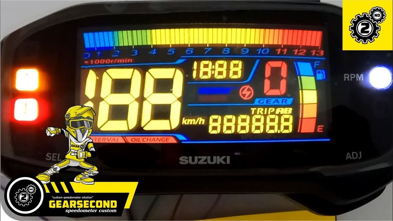 Tutorial Modifikasi Speedometer Suzuki Satria Fu FI / GSX Agar LCD Nya ...