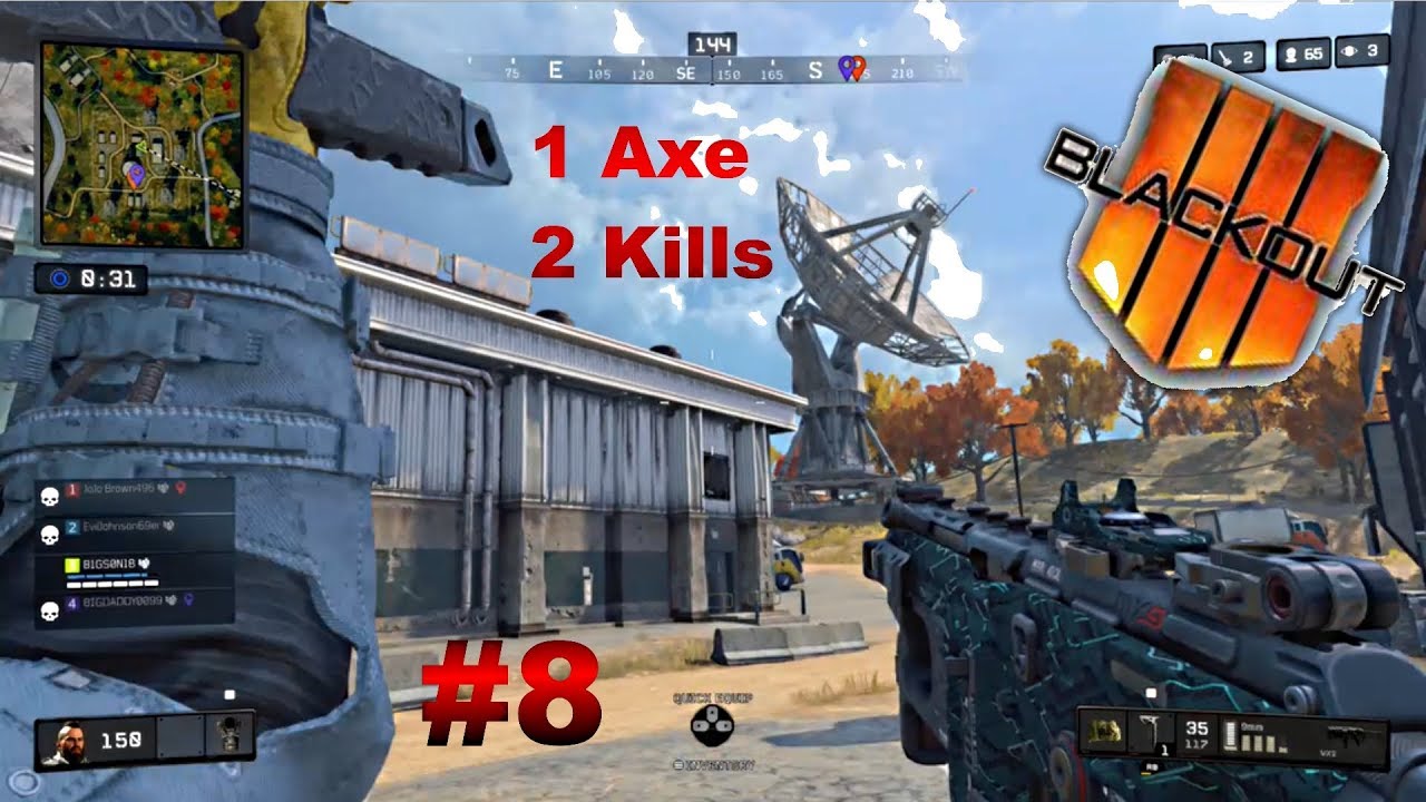 Double KIll With 1 AXE COD Blackout (best moments #8) - YouTube