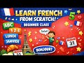 French for Beginners LIVE 🔴 | Alphabet, Days, Months &amp; Basics