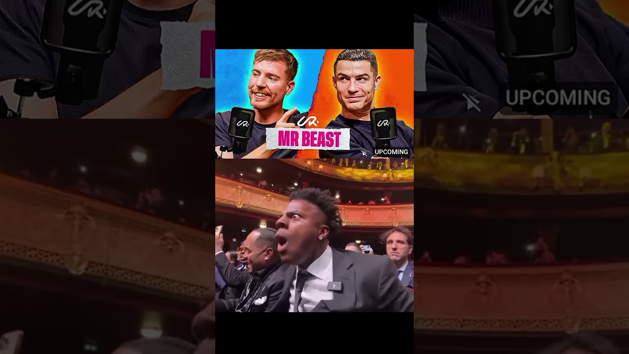 RONALDO and MR BEAST Speed reaction ❓👀