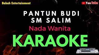 PANTUN BUDI KARAOKE || SM SALIM || NADA WANITA