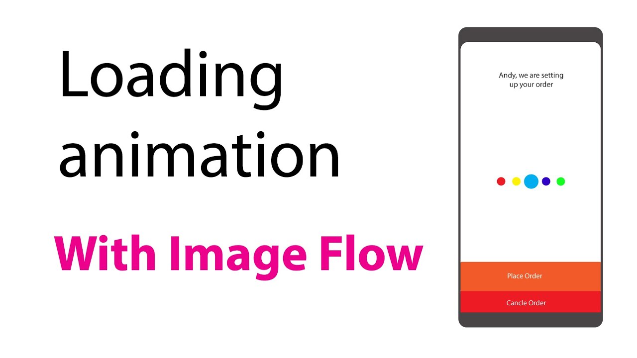 Loading Animation With IMAGE flow in android studio. - YouTube