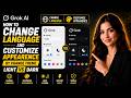 How to change language and customize appearence by change theme light vs dark Grok AI?
